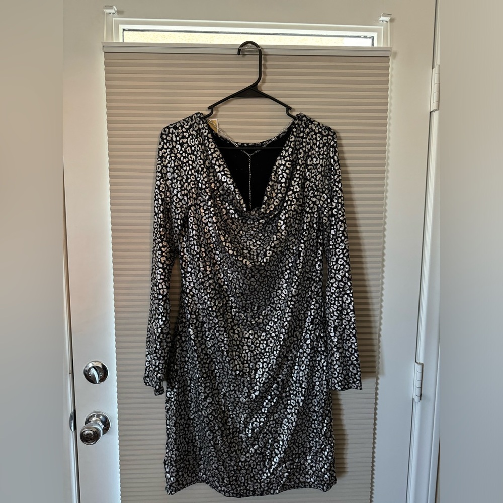 Women’s dress black and silver